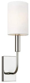 Απλίκα Φωτιστικό Τοίχου 1xE14 Brianna Elstead Lighting FE-BRIANNA1-PN Νίκελ Ματ