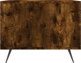 vidaXL Τραπεζάκι Σαλονιού Καπνιστή Δρυς 50x50x40 εκ. Επεξεργασμ. Ξύλο