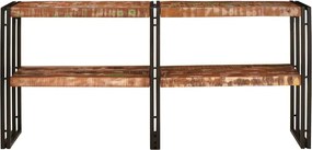 vidaXL Τραπέζι κονσόλας με ράφι Πολύχρωμο Στερεό Ανακτηθέν Ξύλο