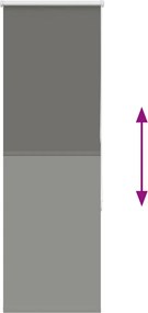 vidaXL Roller Blind Blackout γκρί 45x175 cm Πλάτος υφάσματος 40,7 cm