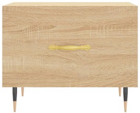 vidaXL Τραπεζάκι Σαλονιού Sonoma Δρυς 50x50x40 εκ. Επεξεργασμένο Ξύλο