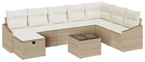 vidaXL Σετ Καναπέ με μαξιλάρι 8 pcs συνθετικό ρατάν