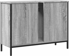 vidaXL Ντουλάπι Νιπτήρα Μπάνιου Γκρι Sonoma 80x30x60 εκ. Επεξ. Ξύλο