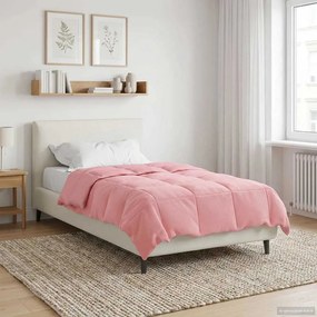 vidaXL Χειμερινό Παπλωματοθήκη 135 x 200 cm Χειμώνας Ροζ Αναπνεύσιμο