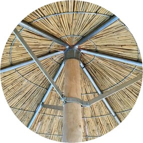 ΟΜΠΡΕΛΑ Ψάθινη Παραλίας Φ215cm Επαγγελματική Βαρέως Τύπου   1τμχ