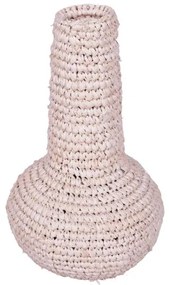Βάζο Sannery Inart sisal Φ18x30εκ 337-000042 337-000042 Μπεζ