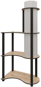 Φωτιστικό Δαπέδου Με Ραφάκια 666PTR1109 50x30x120cm 1xE27 40W Oak Opviq
