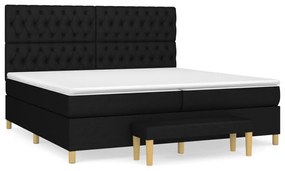 ΚΡΕΒΑΤΙ BOXSPRING ΜΕ ΣΤΡΩΜΑ ΜΑΥΡΟ 200X200 ΕΚ. ΥΦΑΣΜΑΤΙΝΟ 3137423