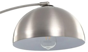 vidaXL Φωτιστικό Δαπέδου Τοξωτό Ασημί 170 εκ. 60 W E27