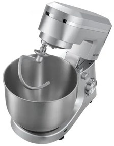 VEVOR Stand Mixer, 5.7 L Electric Kitchen Mixer, 1500W Dough-Mixer, 10 Speeds Tilt-head Food-Mixer with Stainless Steel Bowl, Dough Hook, Whisk, Beater, for Baking, Mixing, Whipping &amp; Kneading, Silver