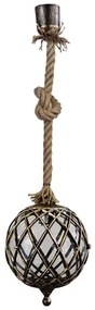 Κρεμαστό Φωτιστικό Οροφής LP-530K ROPE 1L μπρονζέ Heronia-31-0053-Μπρονζέ 31-0053