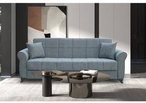 Καναπές Κρεβάτι Lena Grey Ύφασμα 3Θεσιος Με Αποθηκευτικό Χώρο 210x80 210x80x75Cm Κρεβ.180x100 Cm