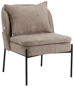 Πολυθρόνα FL3059 Fylliana με Μεταλλικά Πόδια Καφέ 67x75x81 εκ. 67x75x81 εκ.