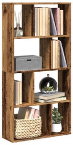 Βιβλιοθήκη Όψη Παλαιού Ξύλου 60x20x120 εκ. Επεξεργασμένο Ξύλο