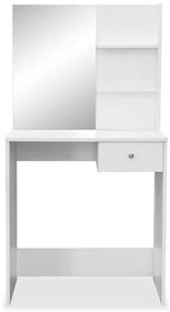 vidaXL Μπουντουάρ Λευκό 75 x 40 x 141 εκ. από Επεξ. Ξύλο