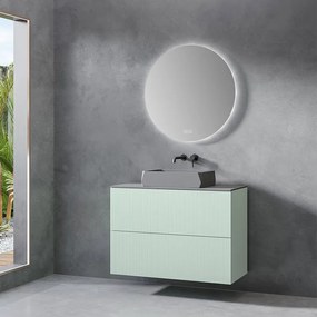 Furnibath EQ 101 - Βάση Επιτραπεζιου Νιπτηρα με Συρταρια 101x47 - MDF 6002 GLOSS