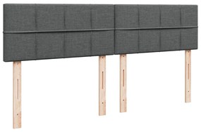 ΚΡΕΒΑΤΙ BOXSPRING ΜΕ ΣΤΡΩΜΑ ΣΚΟΥΡΟ ΓΚΡΙ 200X200 ΕΚ. ΥΦΑΣΜΑΤΙΝΟ 3289088