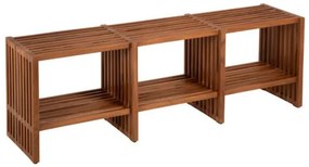 ΚΟΝΣΟΛΑ TV NYA HM9831 ΜΑΣΙΦ ΞΥΛΟ TEAK ΣΕ ΦΥΣΙΚΟ ΧΡΩΜΑ 130x29,5x46Υ εκ.
