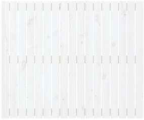 vidaXL Κεφαλάρι Τοίχου Λευκό 108x3x90 εκ. από Μασίφ Ξύλο Πεύκου
