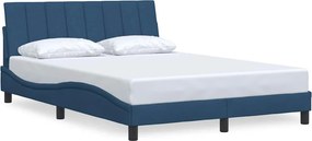 VidaXL Πλαίσιο κρεβατιού χωρίς στρώμα Hanko Μπλε 120x200 cm Ύφασμα