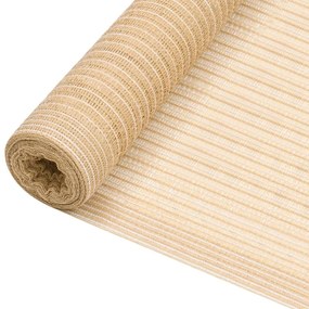 vidaXL Δίχτυ Σκίασης Μπεζ 3,6 x 25 μ. από HDPE 150 γρ./μ²