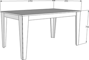 Dining Table Bud - Black, Marble Black
Marble