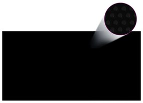 Κάλυμμα Πισίνας Ορθογώνιο Μαύρο 1200x600 εκ. από Πολυαιθυλένιο - Μαύρο