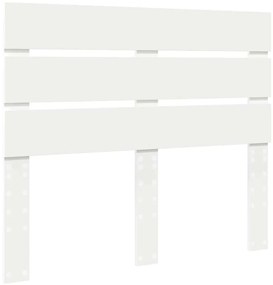 vidaXL Κεφαλάρι με κεφαλάρι Λευκό 120 cm Επεξεργασμένο ξύλο