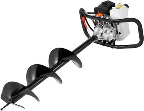 VEVOR Gas Post Hole Digger 63CC 2400W με τρυπάνια 20,3 cm &amp; 1 ράβδο επέκτασης