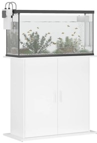 vidaXL Βάση Ενυδρείου Λευκή 81 x 36 x 73 εκ. από Επεξεργασμένο Ξύλο