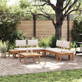 vidaXL Σετ Παγκάκι Κήπου 3 pcs Καφέ, Κρέμα Πολυ rattan, βαμμένο ατσάλι