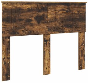 vidaXL Κρεβάτι Αποθήκης Καπνιστό Δρύς 120 x 190 cm Επεξεργασμένο ξύλο