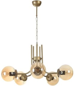 Φωτιστικό Οροφής Nevada 846STL5136 Φ65x70cm 5xE27 40W Gold Opviq