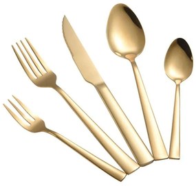 Μαχαιροπίρουνα Porto (Σετ 24Τμχ) 03345 Gold Dinox 24 τμχ Stainless Steel