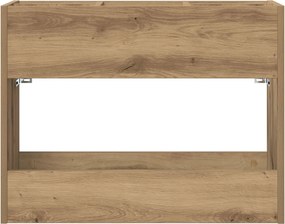 vidaXL Σχέδιο &amp; βάση αποθήκευσης Artisan Oak 65 x 24 x 50 εκ