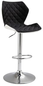 Σκαμπό Bar BAR90 Μαύρο Ύφασμα 47x50x65-94/87-115cm Σετ 2Τμχ