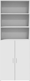vidaXL Ντουλάπι Λευκό 70x42,5x185 εκ. Επεξεργασμένο Ξύλο