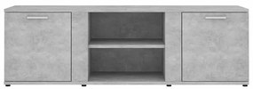 vidaXL Έπιπλο Τηλεόρασης Γκρι Σκυροδέματος 120x34x37 εκ. Επεξ. Ξύλο