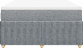 vidaXL Κρεβάτι Boxspring με Στρώμα Αν. Πράσινο 160x200εκ Υφασμάτινο