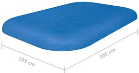 Bestway Κάλυμμα Πισίνας Flowclear 305 x 183 x 56 εκ.