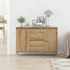 vidaXL Πλαϊνό γραφείο με συρτάρι Artisan Oak 101,5 x 35 x 70 εκ