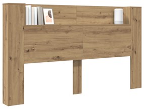 vidaXL Κρεβάτι με Κεφαλάρι artisan δρυς 180 x 17 x 104.5 εκ
