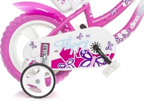 Flappy 12 Inch 21 cm Girls Fixed Gear White/Pink