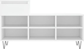 vidaXL Παπουτσοθήκη Λευκή 102x36x60 εκ. από Επεξεργασμένο Ξύλο
