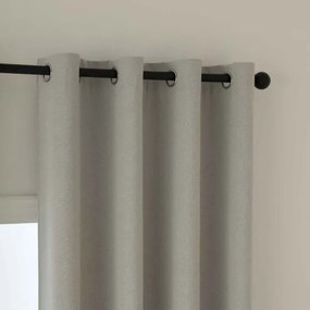 Beauty Home Κουρτίνα Full Blackout σκίασης με 8 κρίκους Total Art 8446 140x270 Εκρού