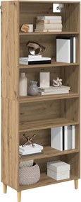 vidaXL Highboard Artisan Oak 69,5 x 32,5 x 180 εκ Επεξεργασμένο ξύλο