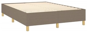 ΚΡΕΒΑΤΙ BOXSPRING ΜΕ ΣΤΡΩΜΑ TAUPE 140X200 ΕΚ. ΥΦΑΣΜΑΤΙΝΟ 3137401