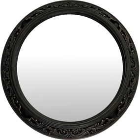 Καθρέπτης Τοίχου ArteLibre Μαύρο Πλαστικό Φ56x5.8cm