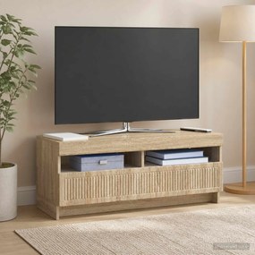 vidaXL Ντουλάπα LED Τηλεόρασης Sonoma Δρυς Επεξεργασμένο Ξύλο