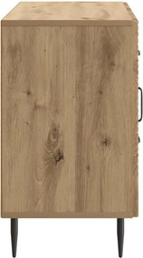 vidaXL Πλαϊνό γραφείο Artisan Δρυς 89 x 34,5 x 60 εκ.